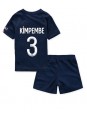 Paris Saint-Germain Presnel Kimpembe #3 Heimtrikotsatz für Kinder 2022-23 Kurzarm (+ Kurze Hosen)